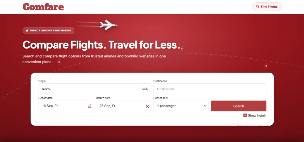 Comfare Website